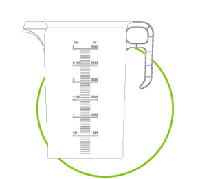 measuring jug lineart
